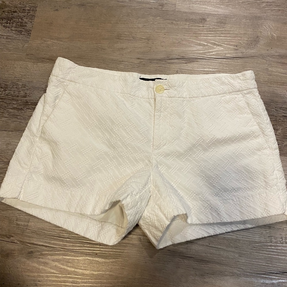 Banana Republic Women's White Textured Shorts